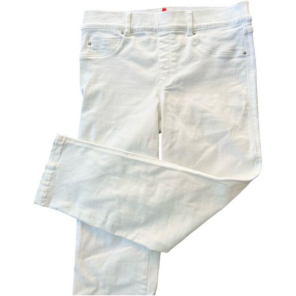 Spanx Large Petite White Pull On Jeans - Picture 5 of 9